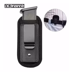 Magazine Pouch Nylon Holster Pistol - Concealed Carry Mag Case with Clip