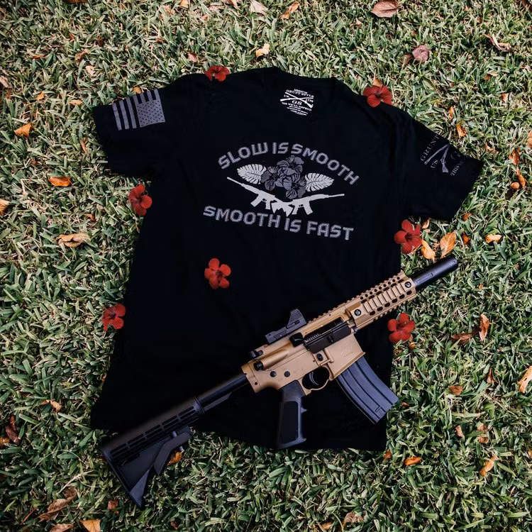 Grunt Style - Slow is smooth, smooth is fast - T-Shirt - UTGÅTT