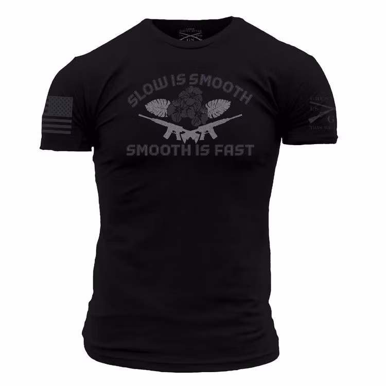 Grunt Style - Slow is smooth, smooth is fast - T-Shirt - UTGÅTT