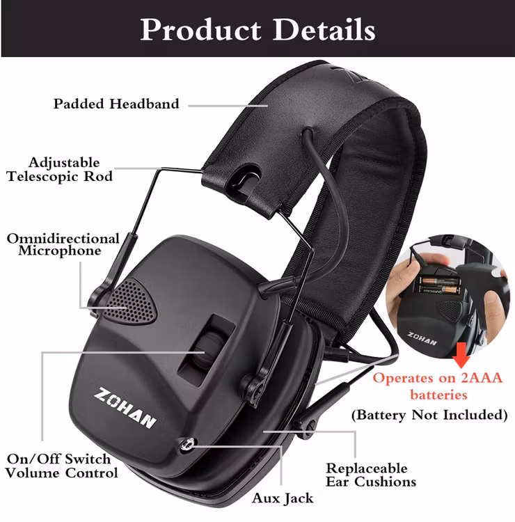 Electronic Shooting Ear Protection