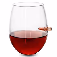 Lucky Shot - Bullet Wine Glass (Stemless) - .308