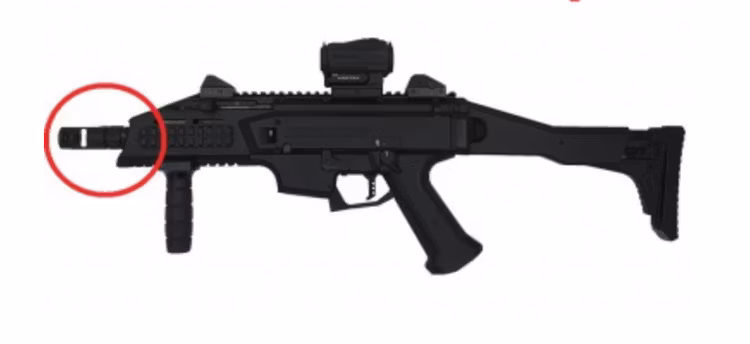 TE - Muzzle brake for CZ SCORPION EVO3 (CERAKOTE, M18x1)