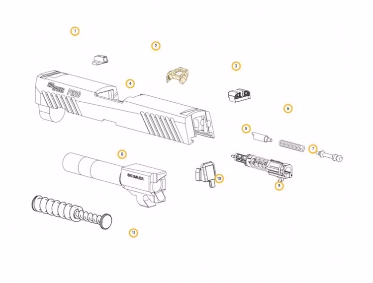 Sig Sauer - P320/P250 Spare Part Extractor