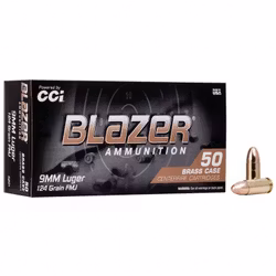 CCI - Blazer - 9mm - FMJ -124GR - 50 ask