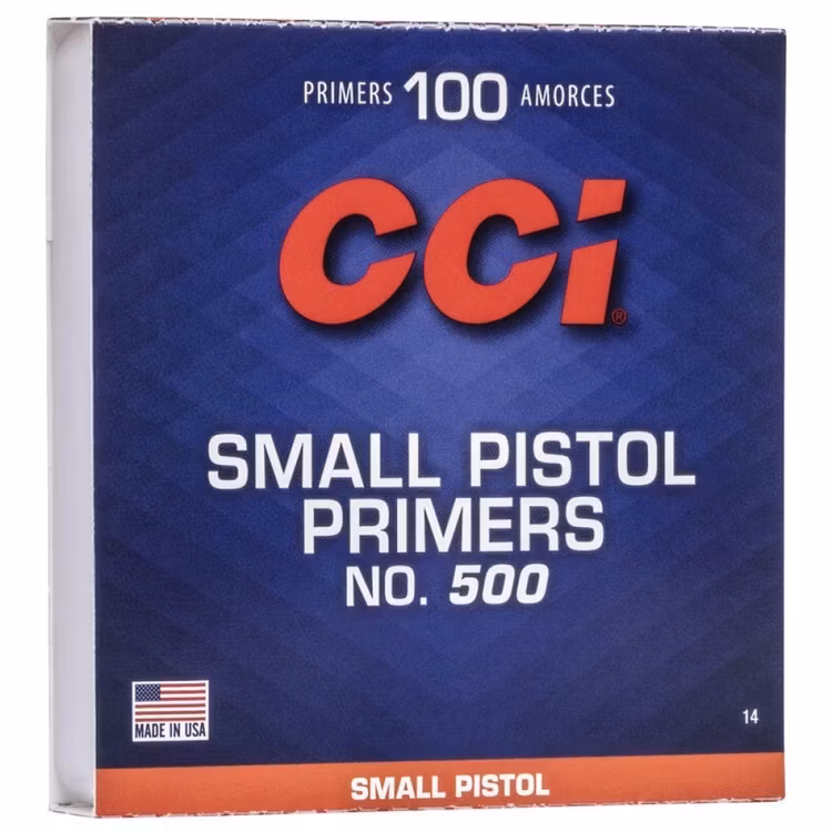CCI - Standard small pistol primers -  No .500 clam