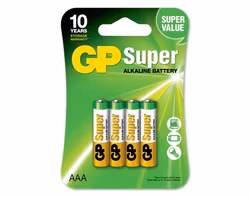 GP - Super AAA 1.5V - 4 pack