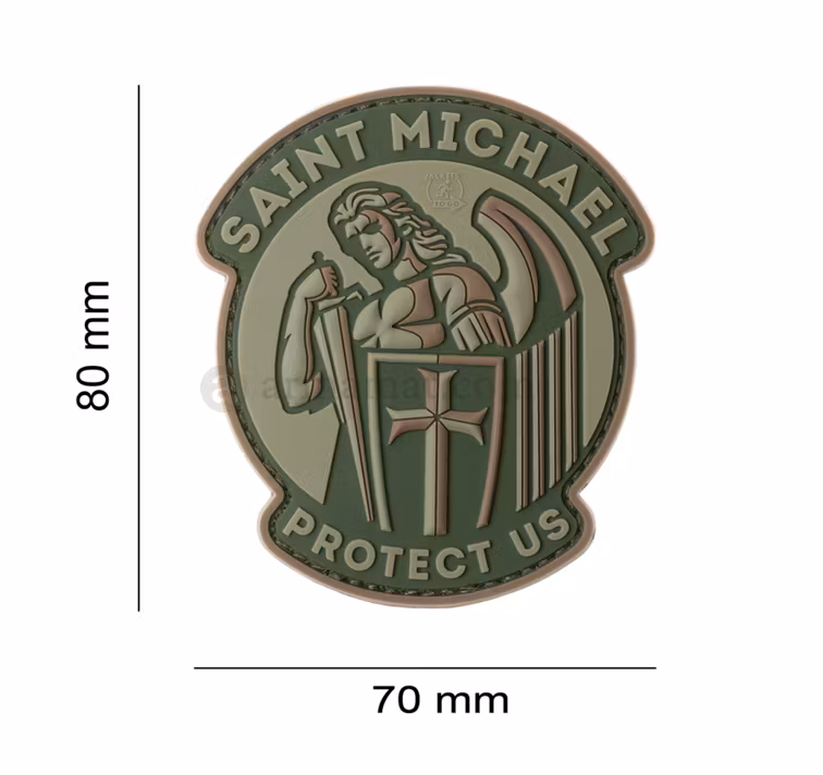 JTG - Saint Michael Patch - Rubber - Green