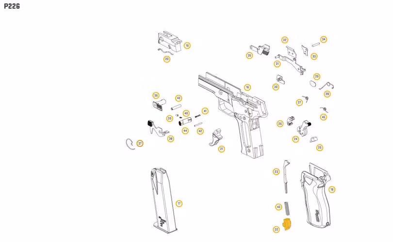 Sig Sauer - P220 X-SIX/P226 X-FIVE - Mainspring seat