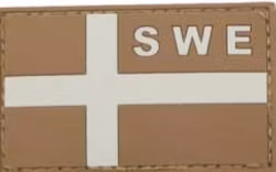 3D Patch - SWE Flag - Öken - PVC