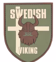 3D Patch - Swedish Viking - PVC