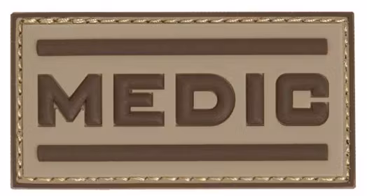 3D Patch - Medic - PVC - Desert