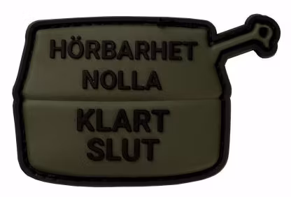 3D Patch - Hörbarhet nolla Klart slut - PVC