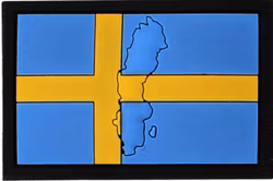 3D Patch - Sweden Relief - PVC