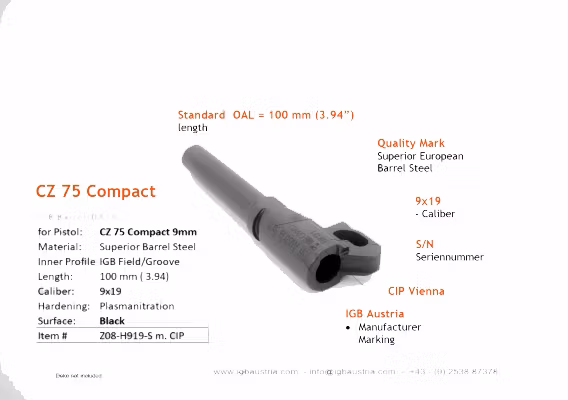 IGB - CZ 75 Compact - IGB 9x19 OEM Style