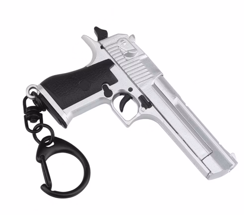 Desert Eagle - Model Keychain 1:4 - Silver
