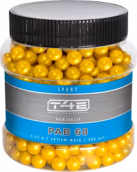 Umarex - T4E - port PAB 43 Paintball bullets Yellow .68 3,25g 500-Pack