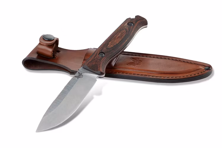 Benchmade - 15002: Saddle Mountain Skinner w Wood Handle