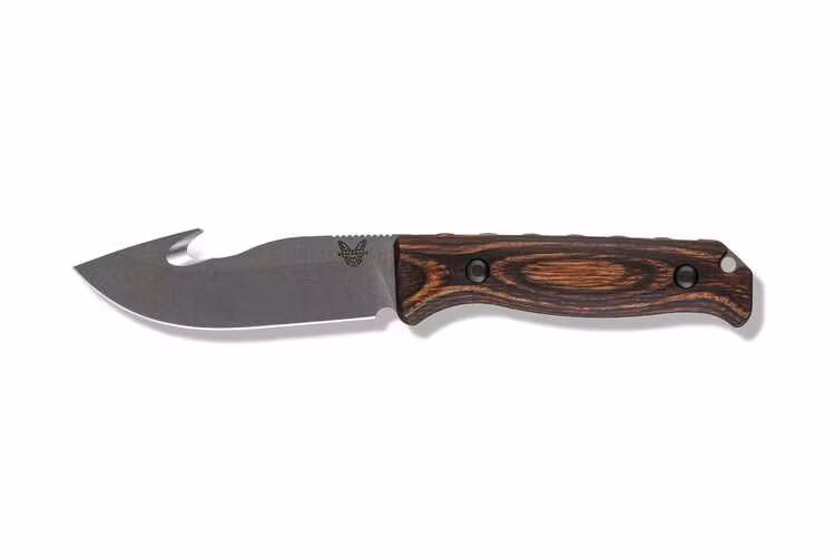 Benchmade - 15004: Saddle Mountain Skinner wi Hook and Wood Handle
