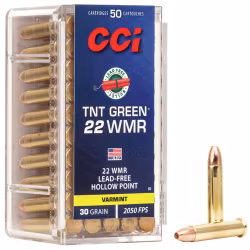CCI - Varmint - 22 WMR - TNT green Lead-Free - HP - 30gr - 50/Box