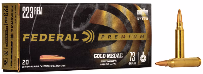 Federal - Gold Medal - 223 Rem - Berger - BT Target - 73gr - 20 ask