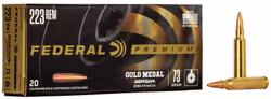 Federal - Gold Medal - 223 Rem - Berger - BT Target - 73gr - 20 ask