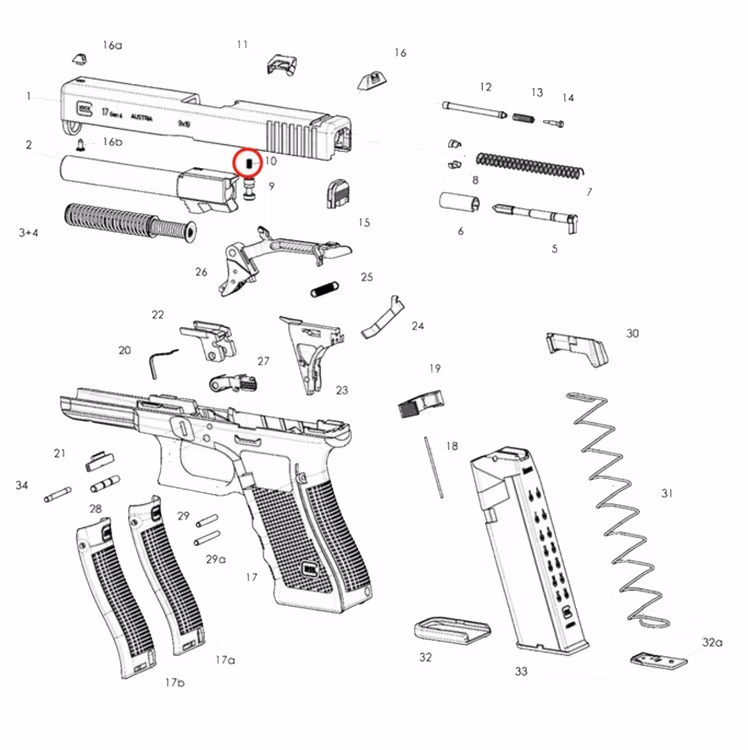 Glock - Slide Lock Spring