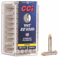 CCI - Varmint - 22 WMR - VNT - Polymer Tip - 30gr - 50/Box