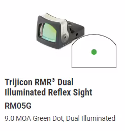 Trijicon - RMR® Dual Illuminated Reflex Sight - Black - Green Dot