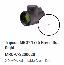 Trijicon - MRO - 1x25 Green Dot Sight