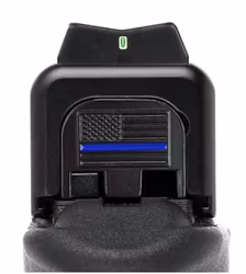 Glock -  3D Rear Slide Cover Plate - USA flag - Blue line
