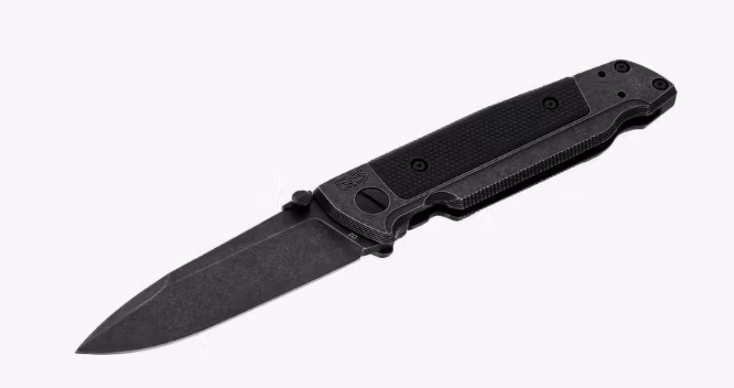 Walther - Q5 Steel Frame Folder Blackwash Plain