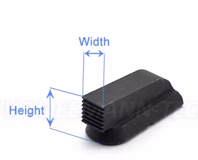 Eemann Tech - Front Sight for CZ 75, CZ SHADOW 2, Checkered, Steel