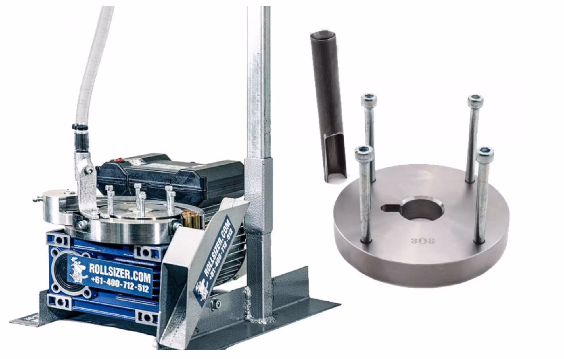 Rollsizer - Complete Unit With Caliber Conversion and Drop Tube