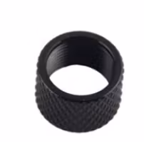 Barrels End - Aluminum 1/2x28 Threaded Protector Nut - Black