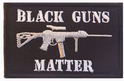 Black guns matter - Svart - Patch