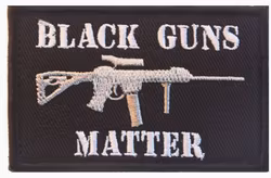 Black guns matter - Svart - Patch