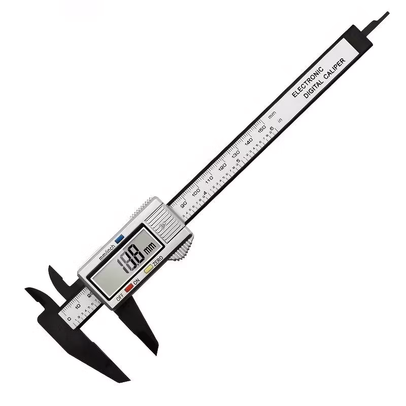 Electronic Digital Caliper - Carbon Fiber - Silver