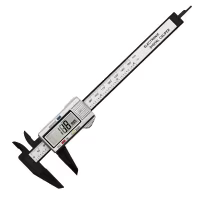 Electronic Digital Caliper - Carbon Fiber - Silver