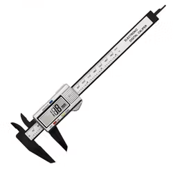 Electronic Digital Caliper - Carbon Fiber - Silver