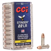 CCI - Rimfire Ammunition - 22 LR Stinger - CP - HP - 32gr - 50/Box