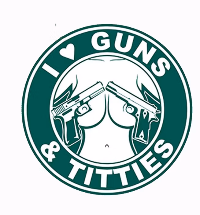 3D Patch - I Love Guns Titties - PVC