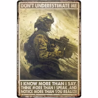 Military - Metal tin sign