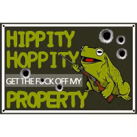 Hippity Hoppity - Metal tin sign