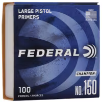 Federal - Champion Centerfire Large Pistol Primer - No .150 Clam