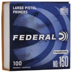 Federal - Champion Centerfire Large Pistol Primer - No .150 Clam