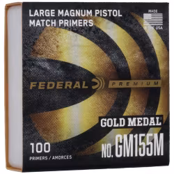 Federal - Gold Medal Centerfire Large Magnum Pistol Primer - No 155 Clam