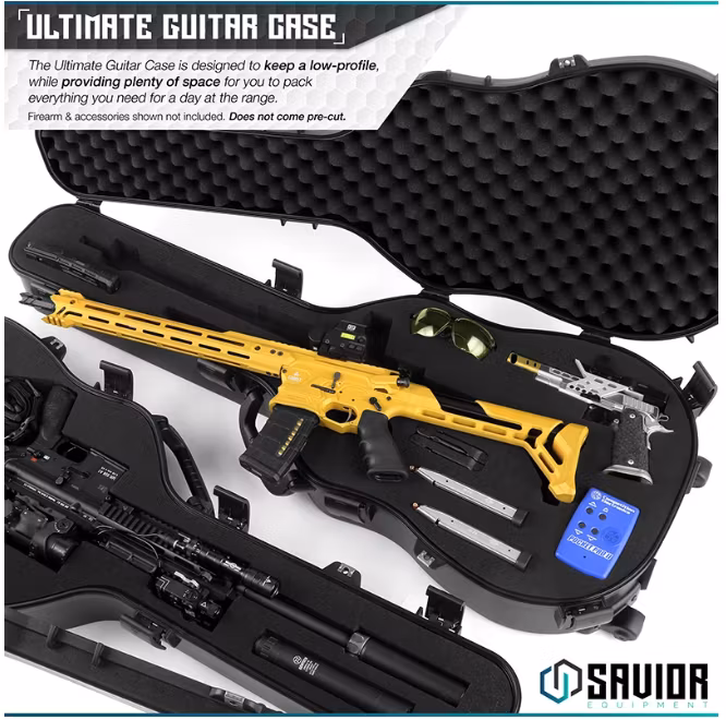 Savior Equipment - Ultimate Guitar Hard Case 45" - Black