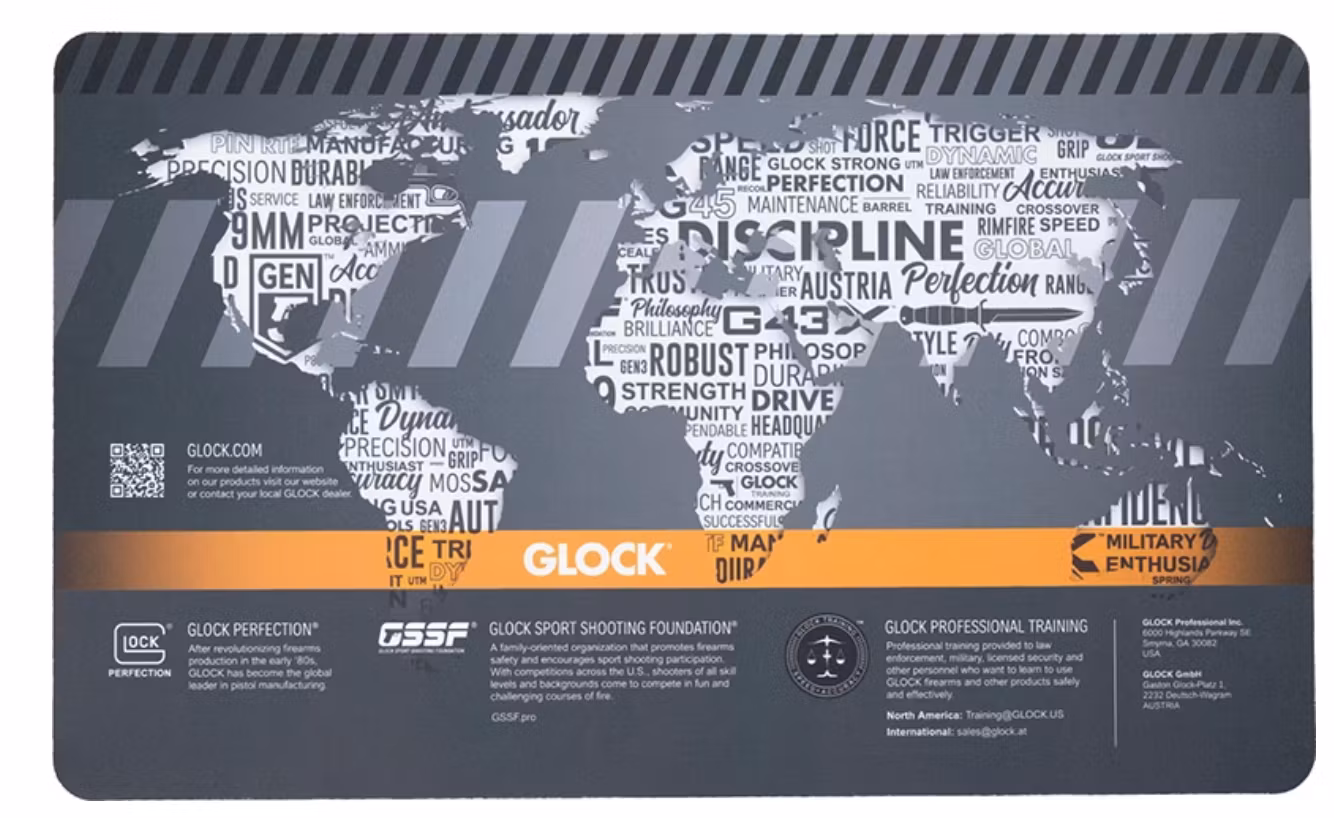 Glock - Bänkmatta 54x36 cm