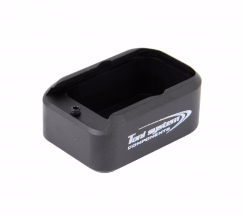 Toni System - Base pad +2 rounds standard pad magazine extension for Glock - Svart