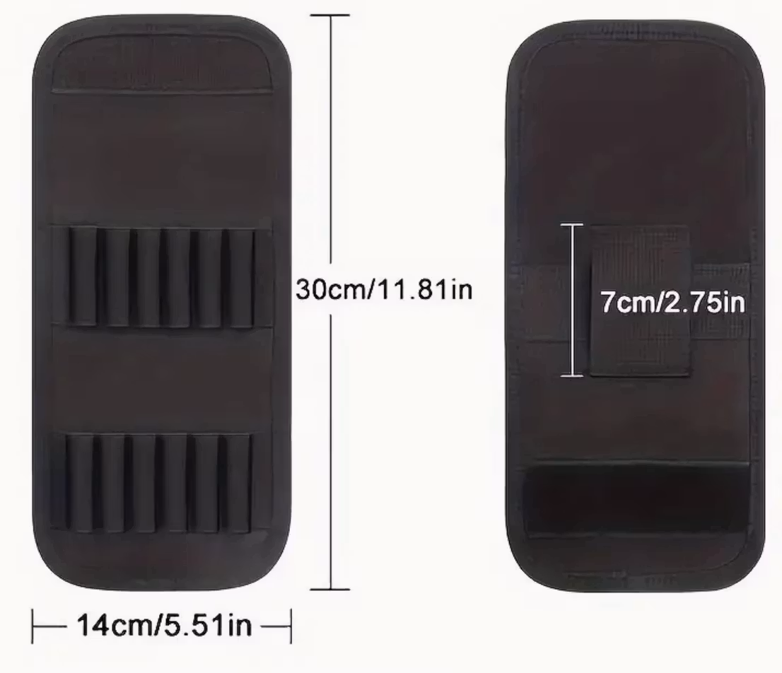 12-Rounds Ammunitionsväska - Hopfällbar- Svart